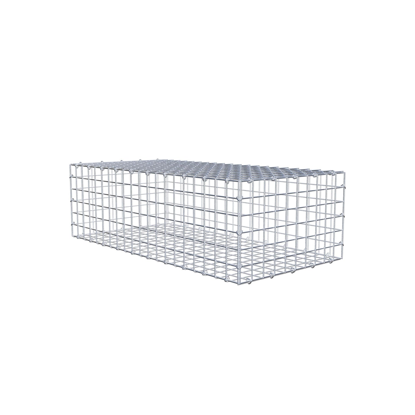 Gabião 100 cm x 30 cm x 50 cm (C x A x P), malhagem 5 cm x 5 cm, anel C