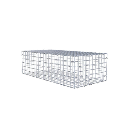 Gabião 100 cm x 30 cm x 50 cm (C x A x P), malhagem 5 cm x 5 cm, anel C