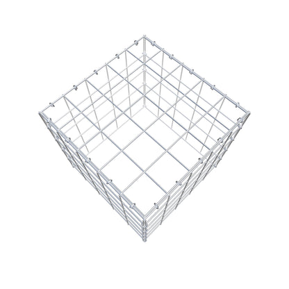 Mounted gabion type 3 50 cm x 50 cm x 50 cm (L x H x D), mesh size 10 cm x 10 cm, C-ring