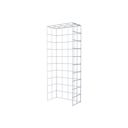 Mounted gabion type 4 100 cm x 20 cm x 40 cm (L x H x D), mesh size 10 cm x 10 cm, C-ring