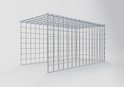 Gabbione aggiuntivo tipo 4 80 cm x 40 cm x 40 cm (L x H x P), dimensione maglia 5 cm x 5 cm, a spirale