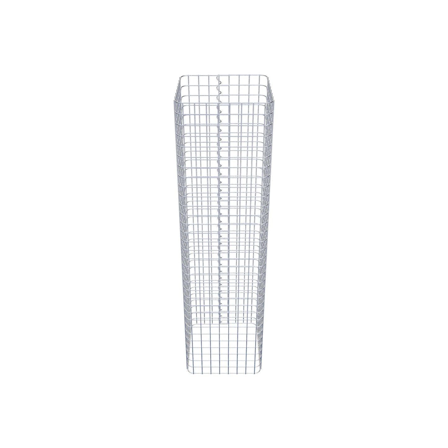 Colonna di gabbioni, angolare 42 cm x 42 cm, alta 160 cm, MW 5 cm x 5 cm
