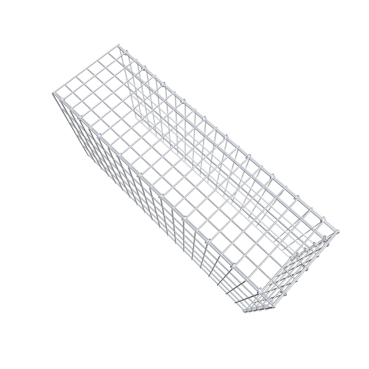 Gavión complementario de tipo 4 100 cm x 50 cm x 30 cm (largo x alto x fondo), malla 5 cm x 10 cm, anillo en C