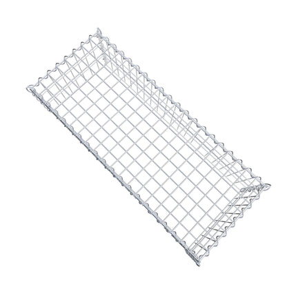 Opvokset gabion type 3 100 cm x 30 cm x 40 cm (L x H x D), maskestørrelse 5 cm x 10 cm, spiral