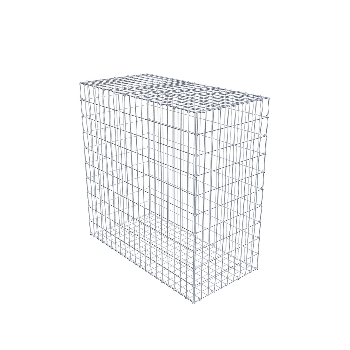 Gabion 100 cm x 100 cm x 50 cm (L x H x D), maskstorlek 5 cm x 10 cm, C-ring