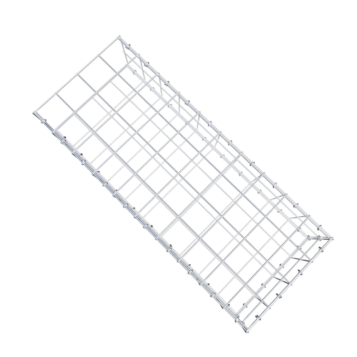 Gavión complementario de tipo 2 100 cm x 20 cm x 40 cm (L x A x P), malla 10 cm x 10 cm, anillo en C