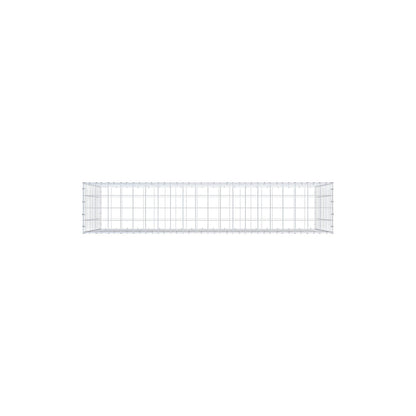 Gabion 200 cm x 100 cm x 40 cm (L x H x D), mesh size 10 cm x 10 cm, C-ring