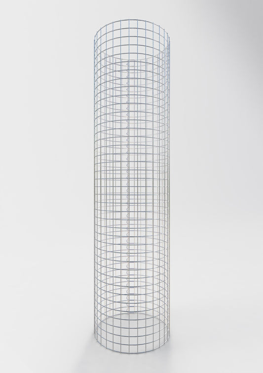 Gabionpelare rund 52 cm diameter, 200 cm höjd, maskstorlek 5 cm x 5 cm