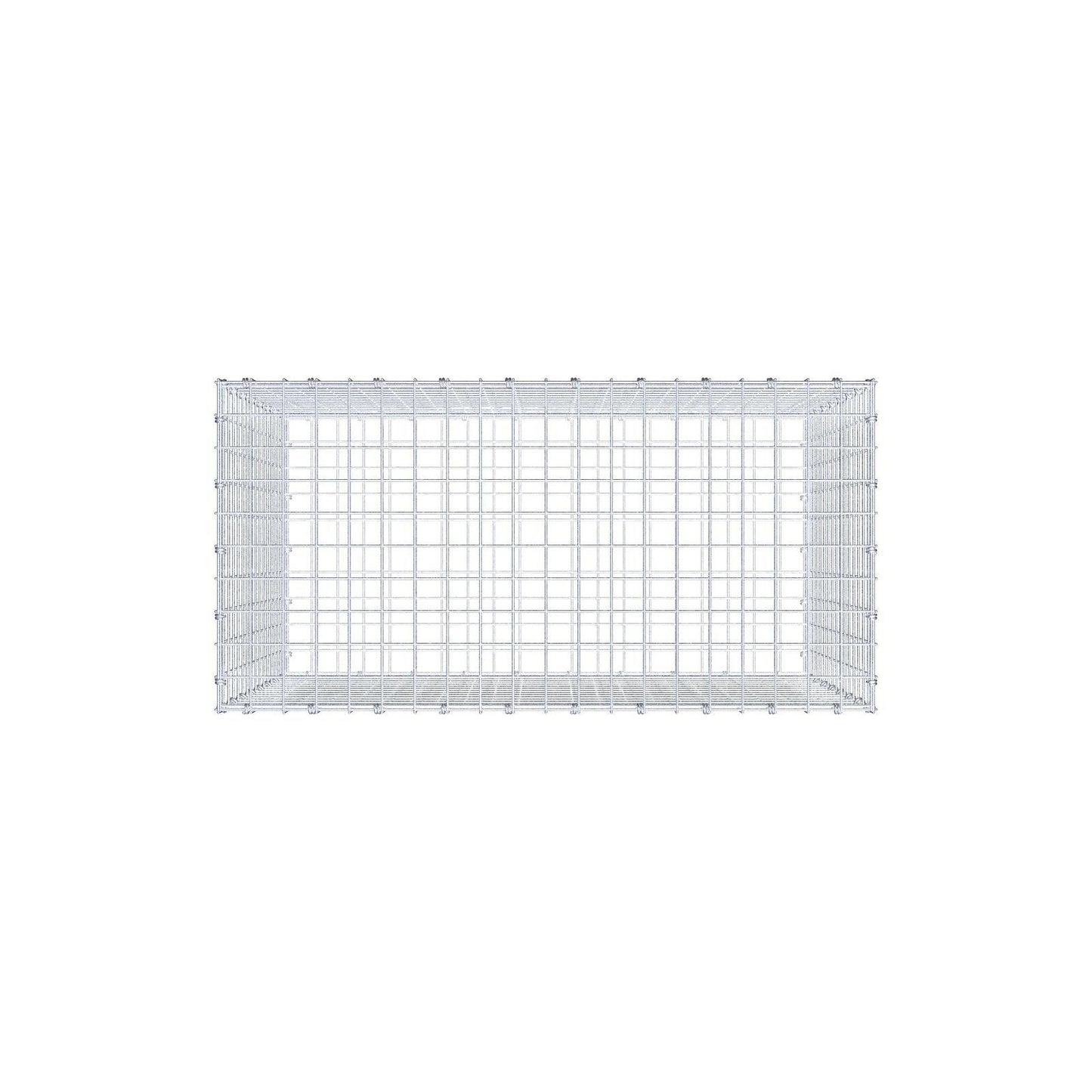 Gabione 100 cm x 80 cm x 50 cm (L x H x T), Maschenweite 5 x 5 cm, Spiralring