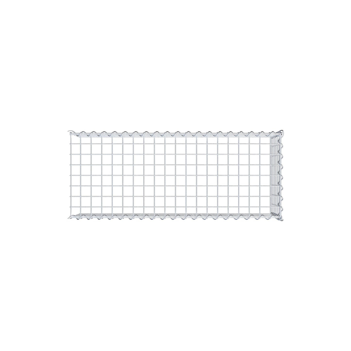 Grown-on gabion type 4 100 cm x 30 cm x 40 cm (L x H x D), mesh size 5 cm x 5 cm, spiral