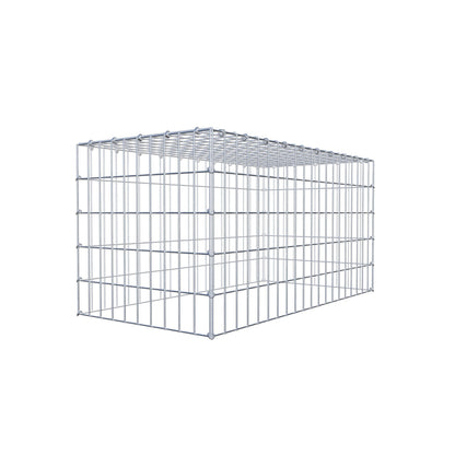 Gavión complementario de tipo 3 100 cm x 50 cm x 50 cm (largo x alto x fondo), malla 5 cm x 10 cm, anillo en C
