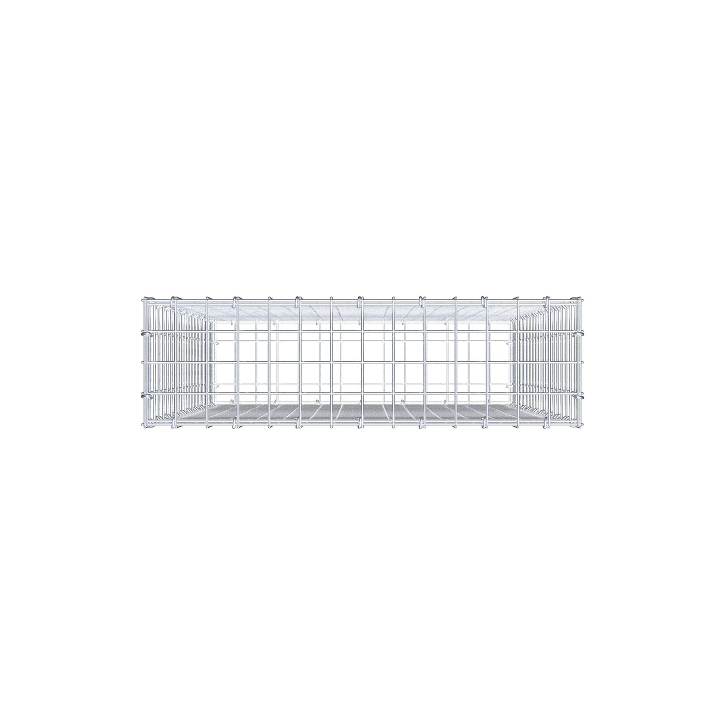 Gabion 100 cm x 70 cm x 20 cm (L x H x D), maskstorlek 5 cm x 5 cm, C-ring