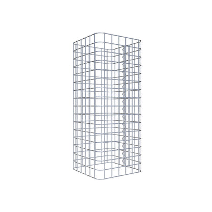 Colonna di gabbioni, angolare 32 cm x 32 cm, alta 80 cm, MW 5 cm x 5 cm