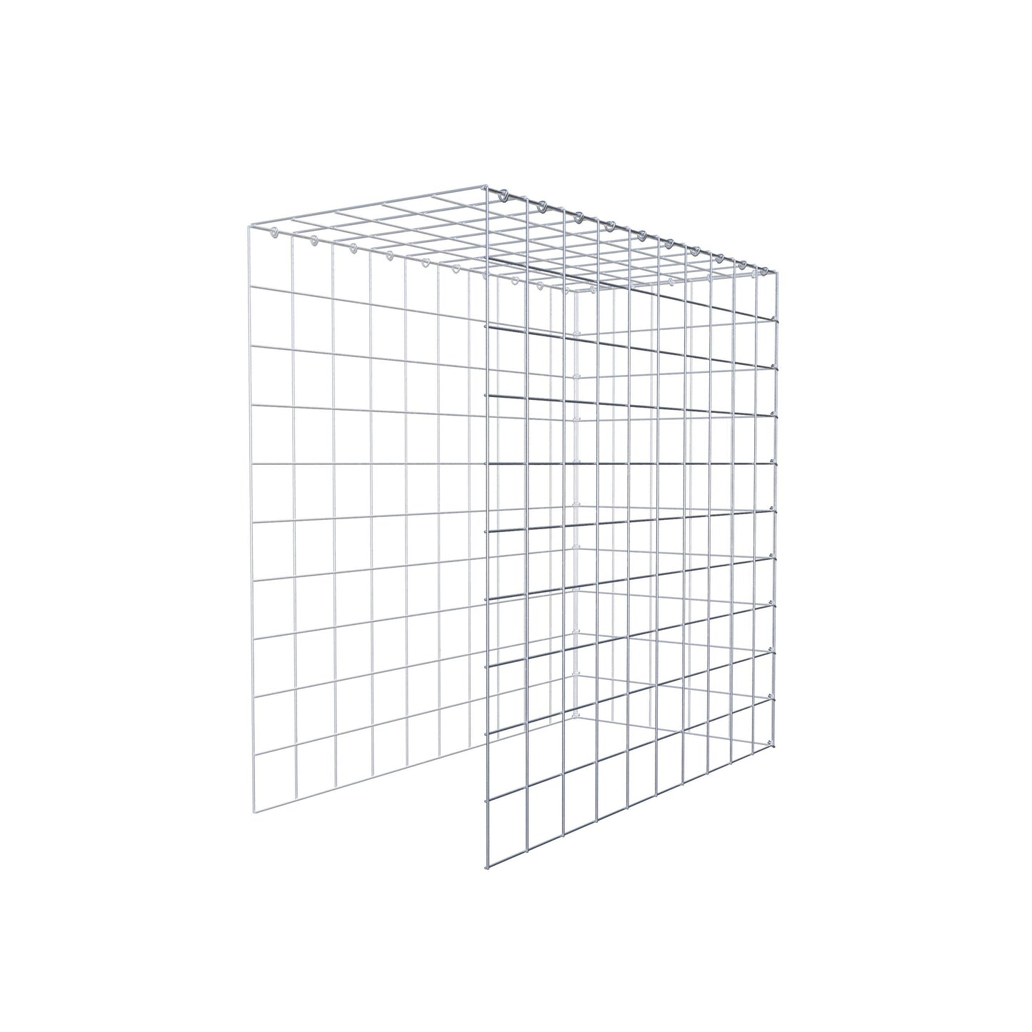 Gavión adicional tipo 4 100 cm x 100 cm x 50 cm (L x A x P), malla 10 cm x 10 cm, anillo en C