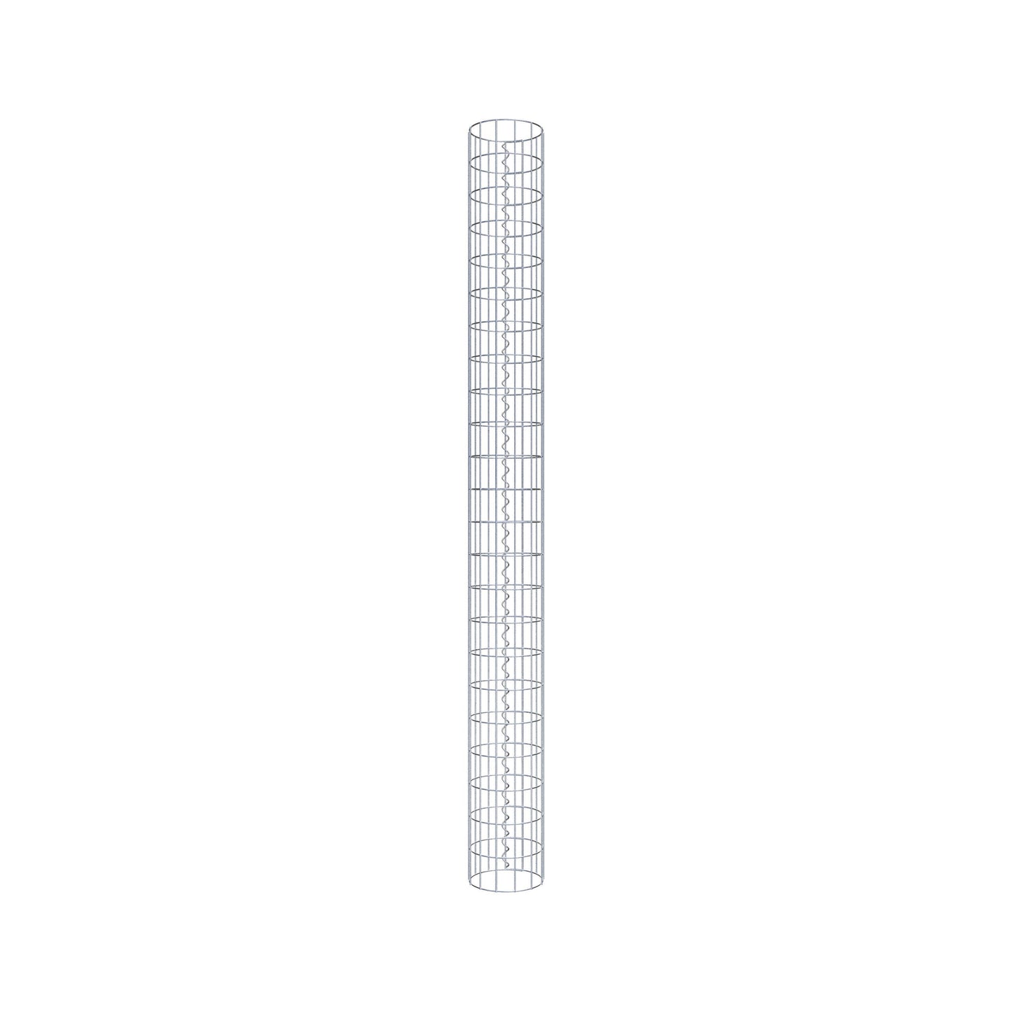 Gabionpelare rund 22 cm diameter, 230 cm höjd, maskstorlek 5 cm x 10 cm