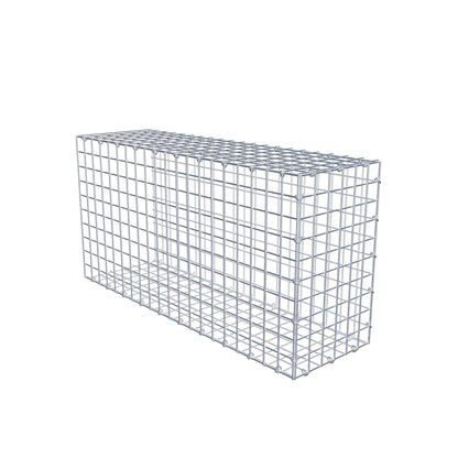 Gavión acoplable tipo 2 100 cm x 50 cm x 30 cm (L x A x P), malla 5 cm x 5 cm, anillo en C