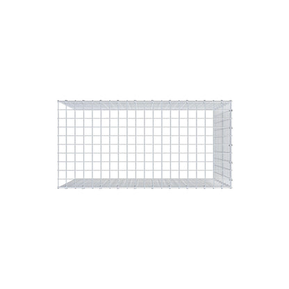 Gavión adicional tipo 4 100 cm x 80 cm x 50 cm (L x A x P), malla 5 cm x 5 cm, anillo en C