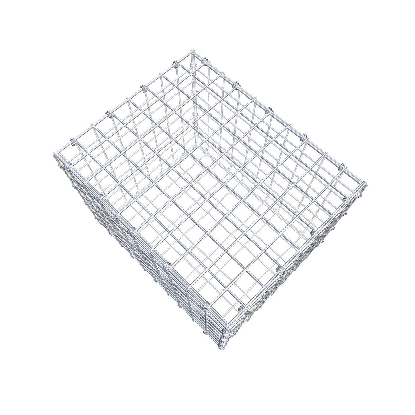 Gabione 50 cm x 40 cm x 40 cm (L x H x T), Maschenweite 5 x 5 cm, Spiralring