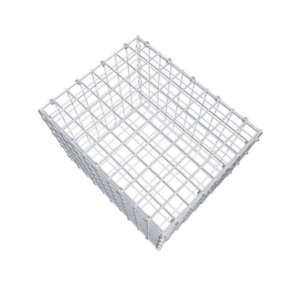 Gabione 50 cm x 40 cm x 40 cm (L x H x T), Maschenweite 5 x 5 cm, Spiralring