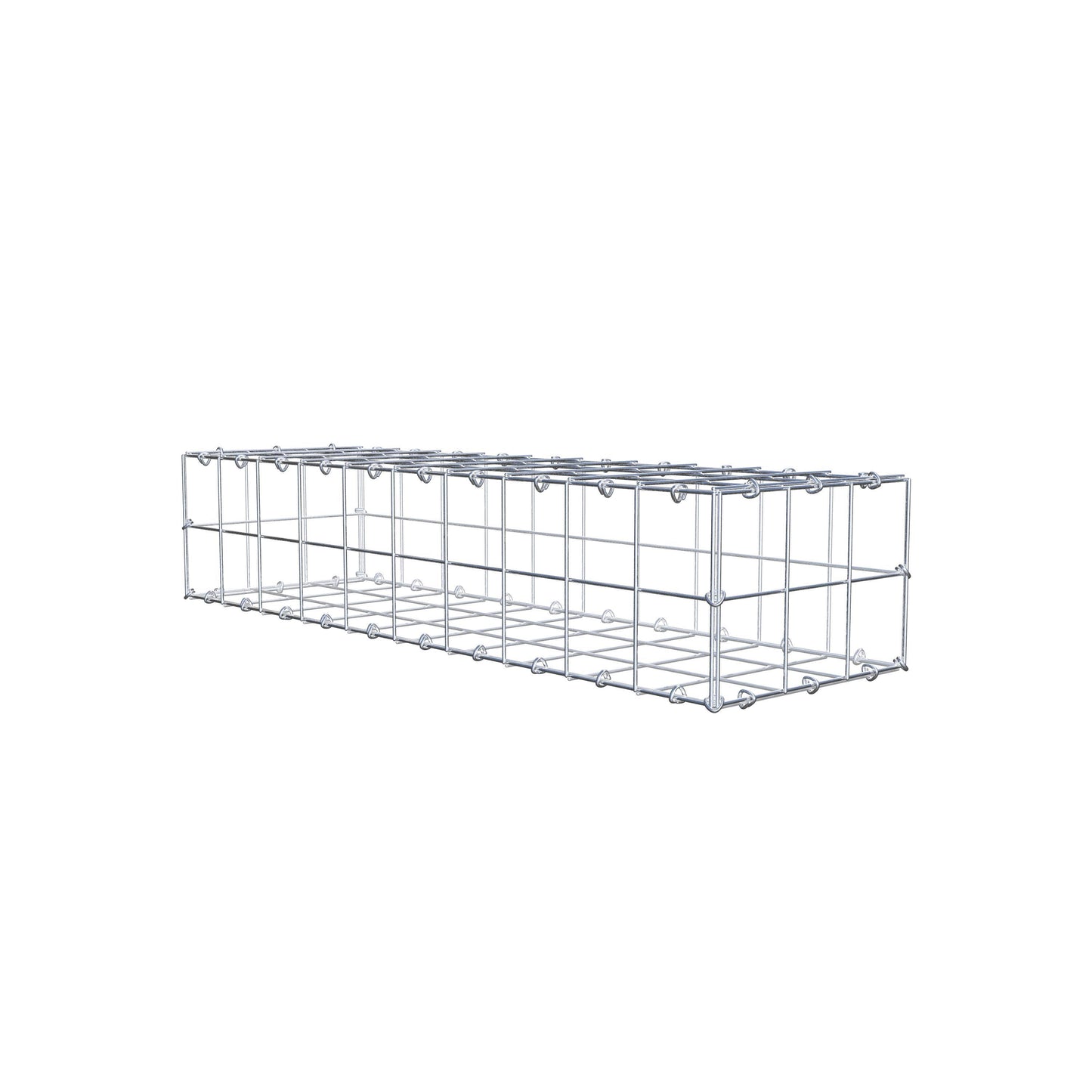 Gabion 100 cm x 20 cm x 30 cm (L x H x D), mesh size 10 cm x 10 cm, C-ring