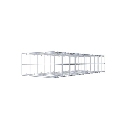 Gavión complementario de tipo 2 100 cm x 20 cm x 40 cm (L x A x P), malla 10 cm x 10 cm, anillo en C