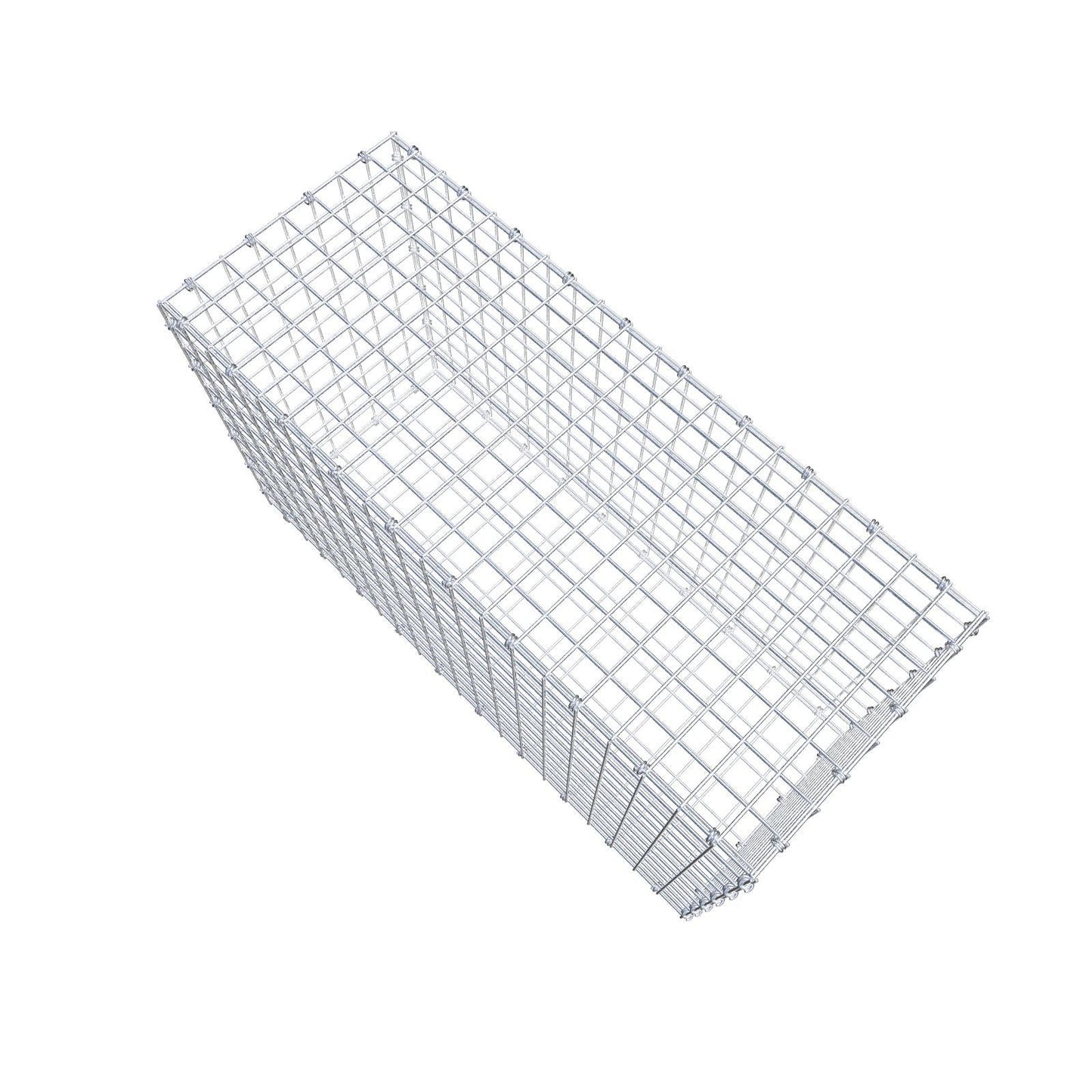Gabione 100 cm x 60 cm x 40 cm (L x H x T), Maschenweite 5 x 5 cm, Spiralring