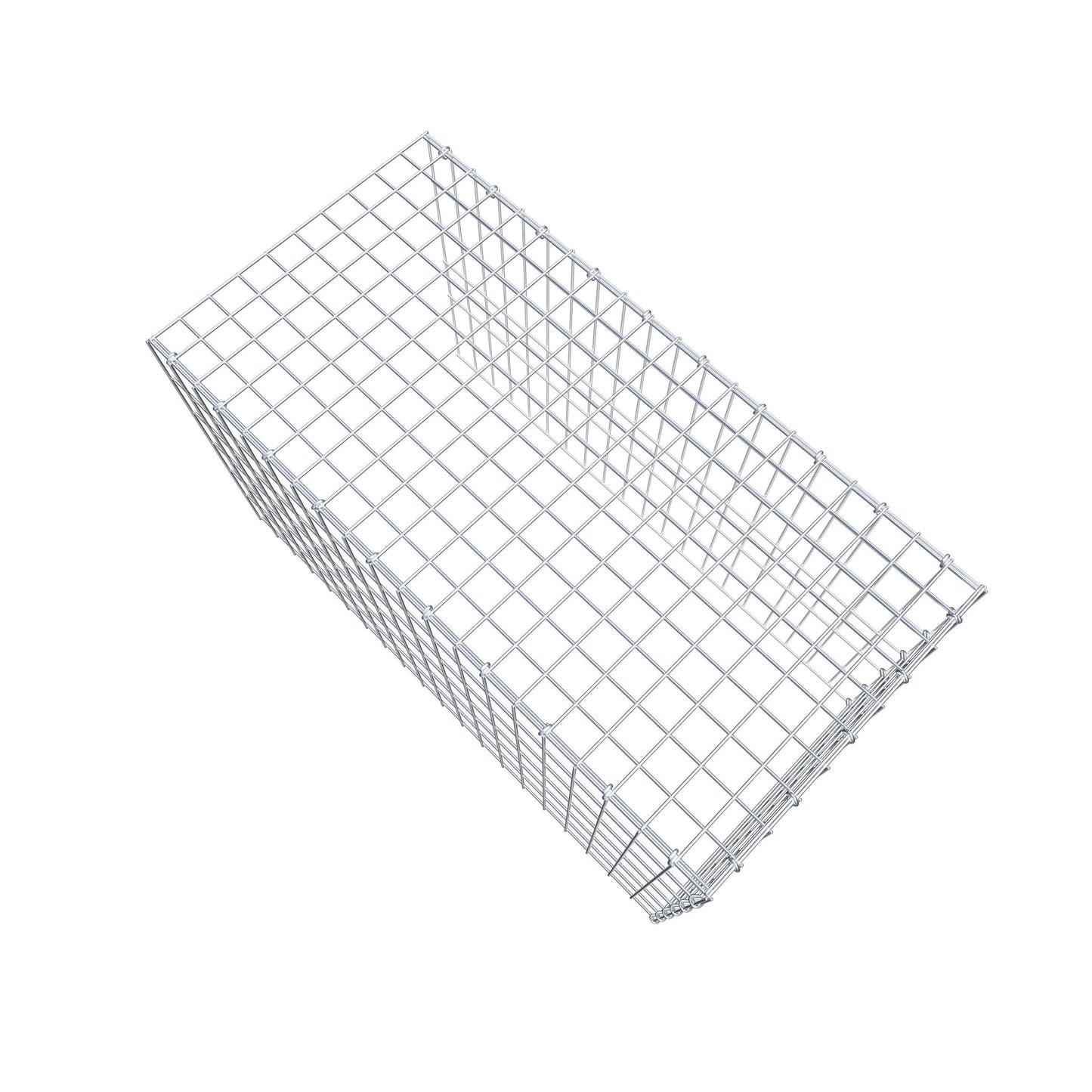 Gavión complementario de tipo 4 100 cm x 60 cm x 50 cm (L x A x P), malla 5 cm x 10 cm, anillo en C