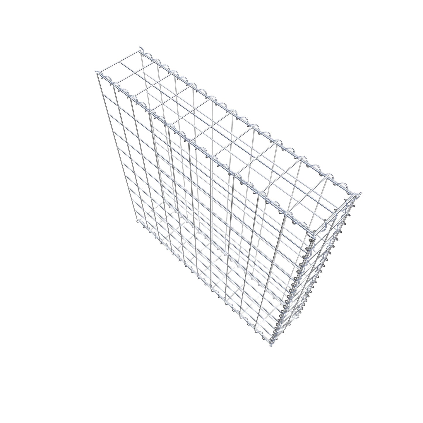 Add-on schanskorf type 2 100 cm x 100 cm x 20 cm (L x H x D), maaswijdte 10 cm x 10 cm, spiraal