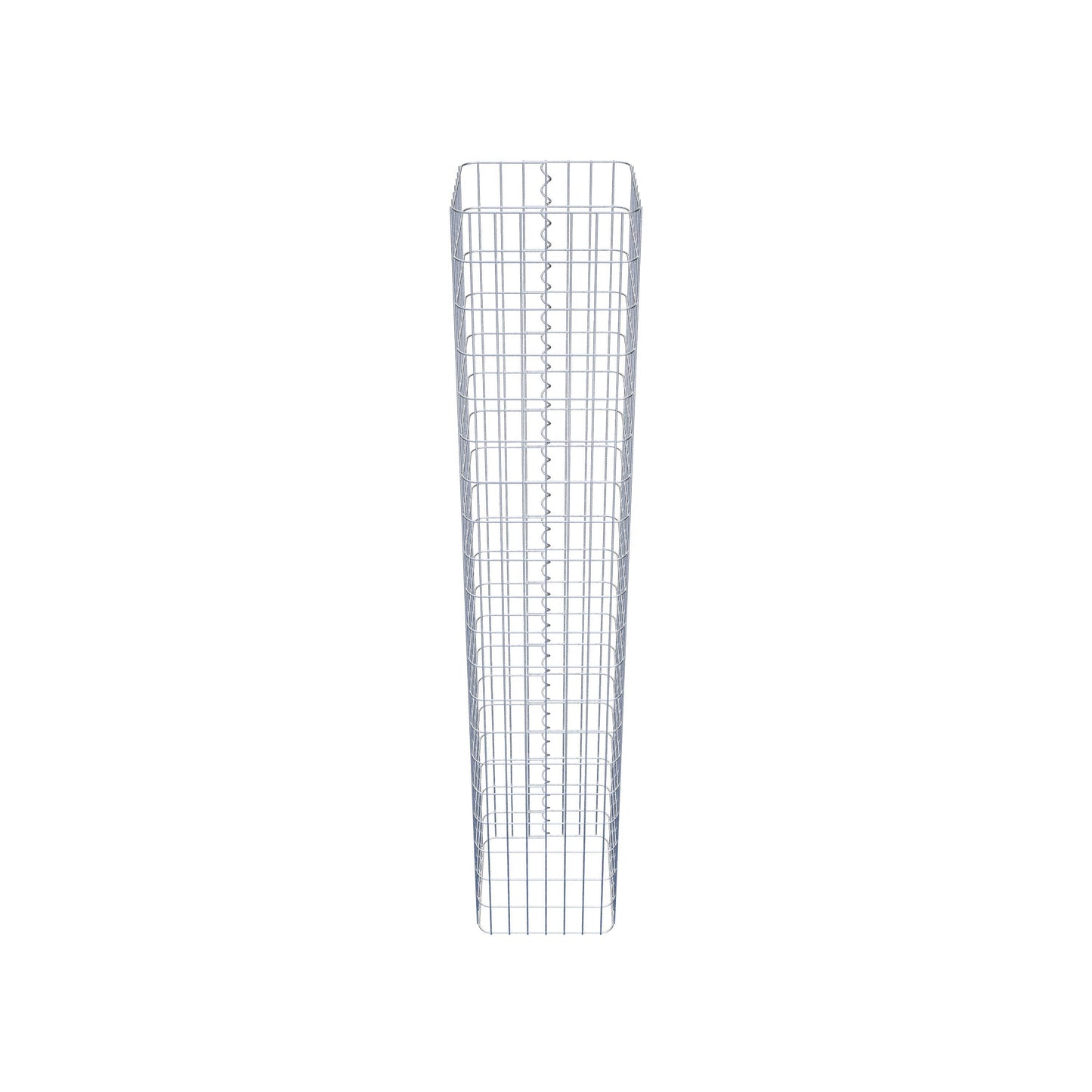 Schanskorf kolom hoekig 37 cm x 37 cm, 200 cm hoog, MW 5 cm x 10 cm