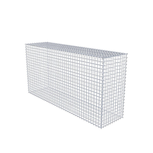 Gabion 200 cm x 100 cm x 50 cm (L x H x D), mesh size 5 cm x 5 cm, spiral