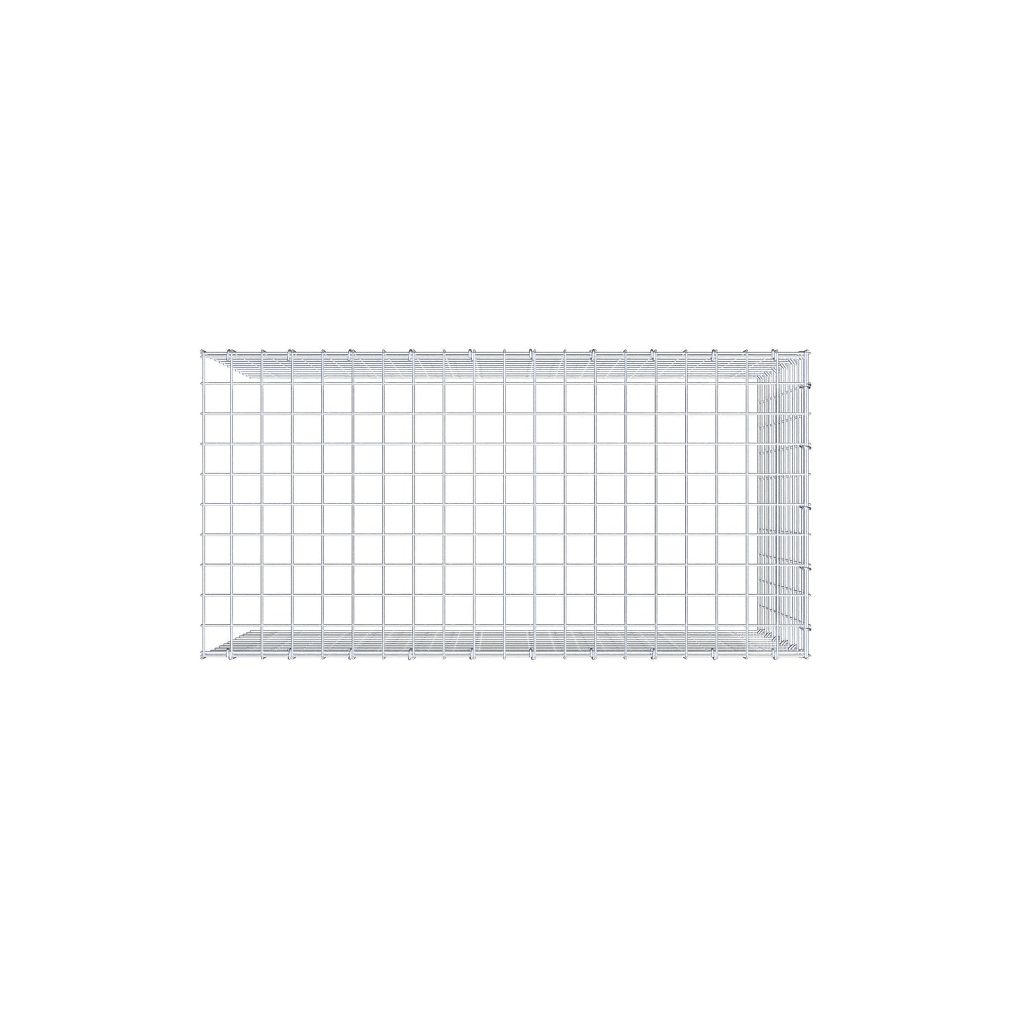 Fourche rapportée type 4 100 cm x 60 cm x 50 cm (L x H x P), mailles 5 cm x 5 cm, anneau C