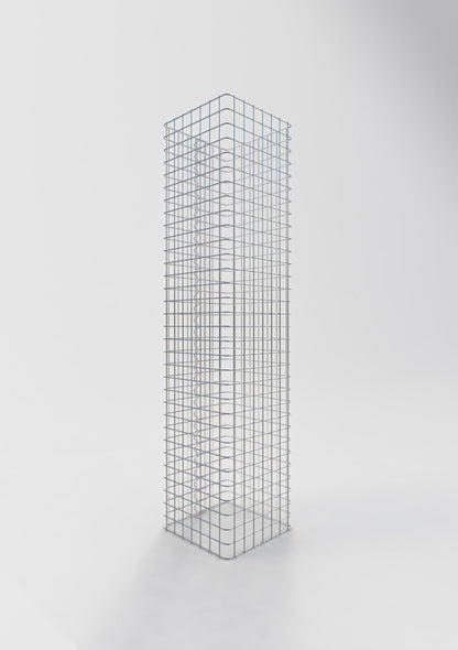 Gabionsøjle firkantet 37 cm x 37 cm, 160 cm højde, MW 5 cm x 5 cm
