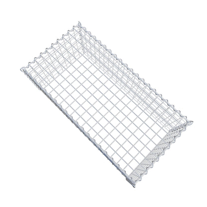 Grown-on gabion type 3 100 cm x 40 cm x 50 cm (L x H x D), mesh size 5 cm x 5 cm, spiral