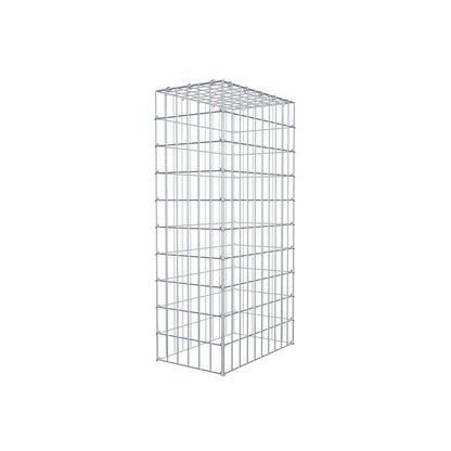 Mounted gabion type 3 100 cm x 50 cm x 30 cm (L x H x D), mesh size 5 cm x 10 cm, C-ring