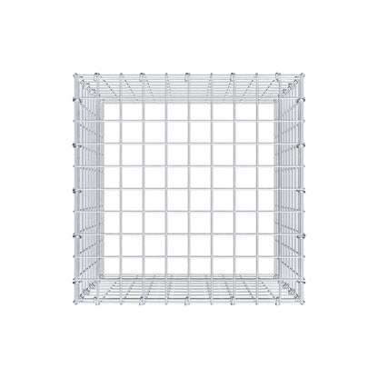 Mounted gabion type 3 50 cm x 50 cm x 50 cm (L x H x D), mesh size 5 cm x 5 cm, C-ring
