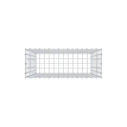 Monteret gabion type 3 100 cm x 80 cm x 30 cm (L x H x D), maskestørrelse 5 cm x 10 cm, C-ring