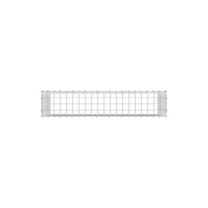 Monteret gabion type 3 100 cm x 50 cm x 20 cm (L x H x D), maskestørrelse 5 cm x 5 cm, C-ring