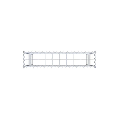 Gabbione aggiuntivo tipo 3 100 cm x 100 cm x 20 cm (L x H x P), dimensione maglia 10 cm x 10 cm, a spirale