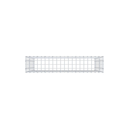 Mounted gabion type 3 100 cm x 90 cm x 20 cm (L x H x D), mesh size 5 cm x 10 cm, C-ring