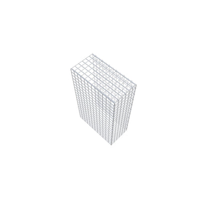 Monteret gabion type 4 100 cm x 60 cm x 30 cm (L x H x D), maskestørrelse 5 cm x 5 cm, C-ring