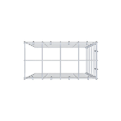 Mounted gabion type 4 50 cm x 40 cm x 20 cm (L x H x D), mesh size 10 cm x 10 cm, C-ring