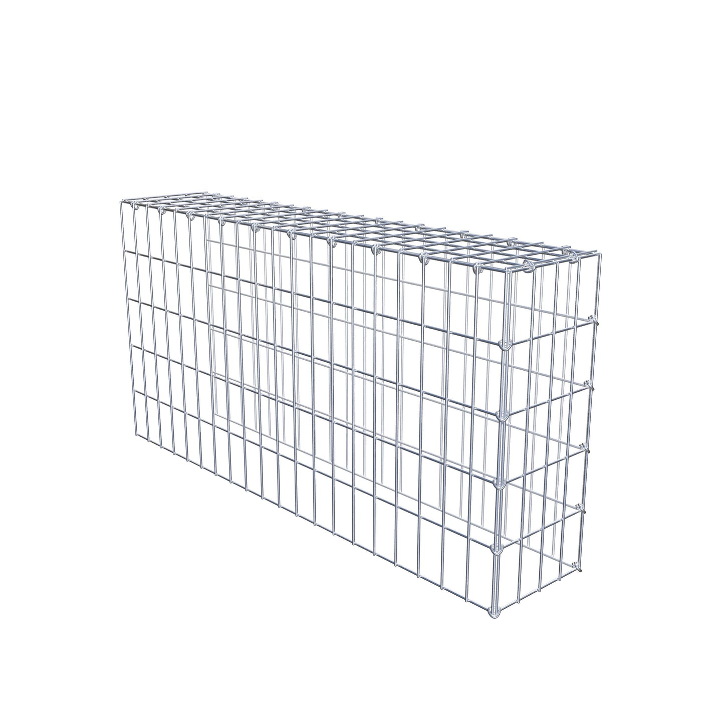 Fourche rapportée type 4 100 cm x 50 cm x 20 cm (L x H x P), maille 5 cm x 10 cm, anneau en C
