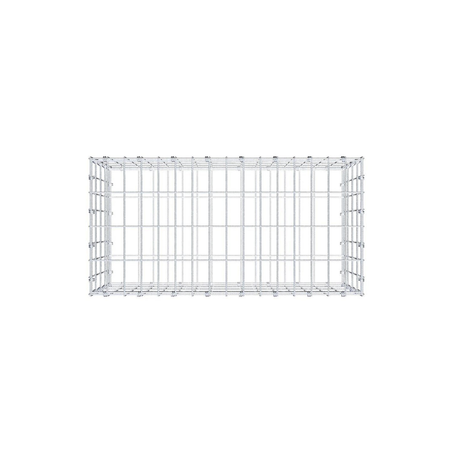Gabion 80 cm x 40 cm x 40 cm (L x H x D), maskestørrelse 5 x 10 cm, spiralring