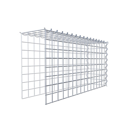 Gabbione aggiuntivo tipo 4 80 cm x 40 cm x 20 cm (L x H x P), dimensione maglia 5 cm x 5 cm, a spirale
