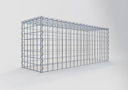 Gabbione aggiuntivo tipo 3 100 cm x 40 cm x 30 cm (L x A x P), dimensione maglia 5 cm x 5 cm, a spirale