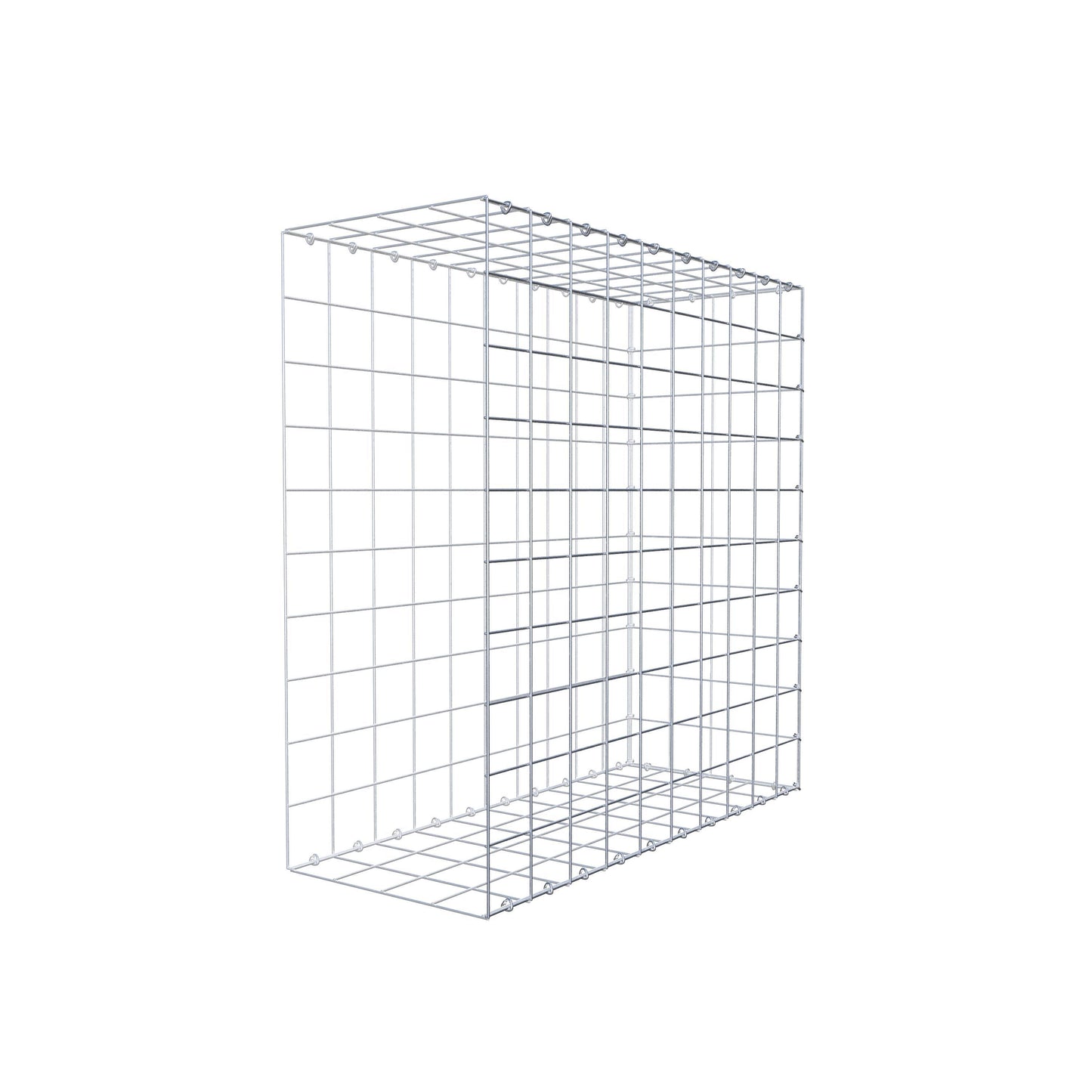 Gavión adicional tipo 2 100 cm x 100 cm x 40 cm (L x A x P), malla 10 cm x 10 cm, anillo en C