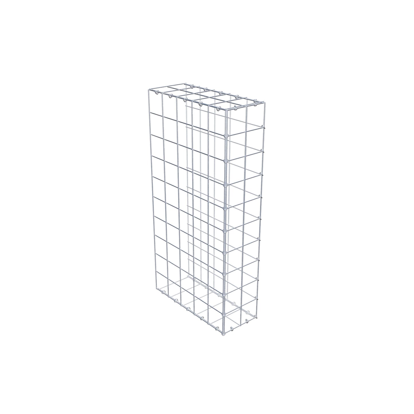 Gavión complementario de tipo 2 100 cm x 50 cm x 20 cm (L x A x P), malla 10 cm x 10 cm, anillo en C