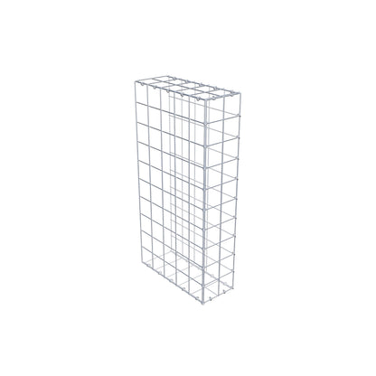 Gavión complementario de tipo 2 100 cm x 50 cm x 20 cm (L x A x P), malla 10 cm x 10 cm, anillo en C