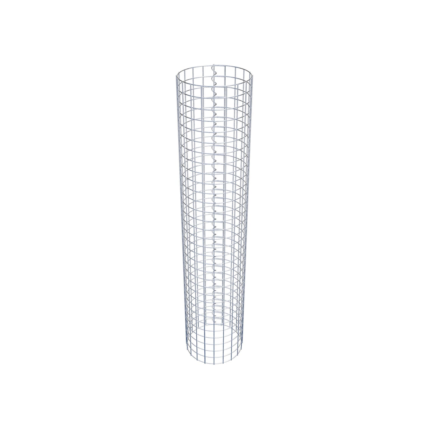 Coluna de gabião redonda 32 cm de diâmetro, 160 cm de altura, malhagem 5 cm x 5 cm
