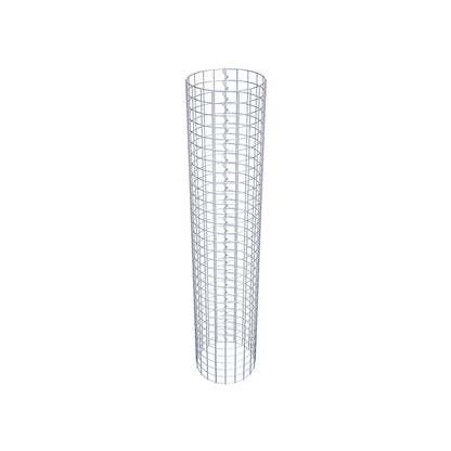 Coluna de gabião redonda 32 cm de diâmetro, 160 cm de altura, malhagem 5 cm x 5 cm